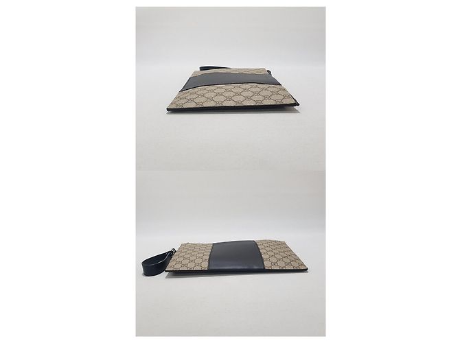Gucci Pochette GG Supreme Eden Nero - vista 7