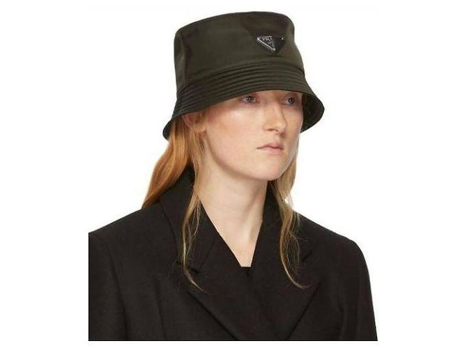 Prada Cappello Bucket in Re-Nylon Nero - vista 6
