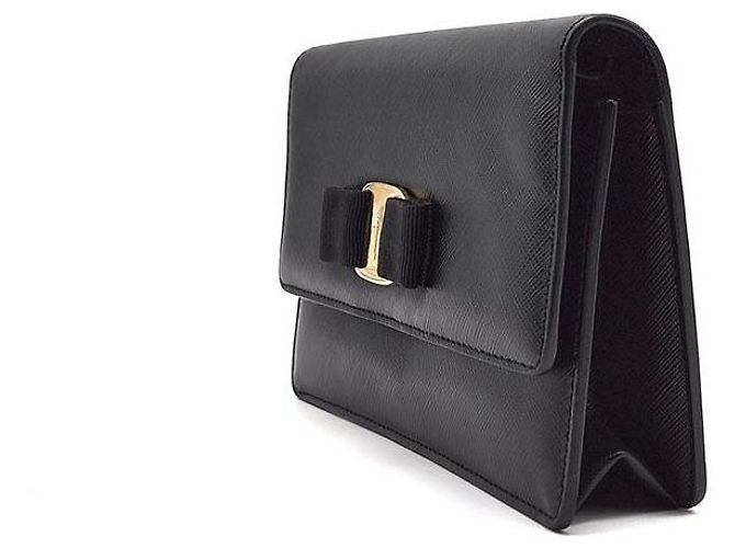 Salvatore Ferragamo Mini borsa a tracolla Bow Nero - vista 2