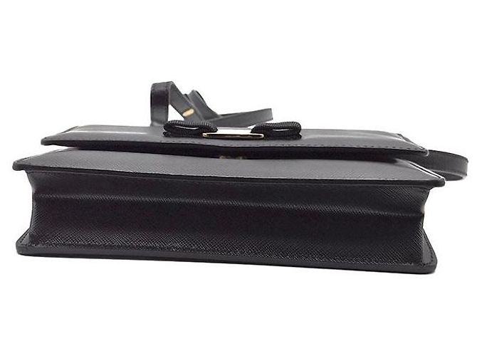 Salvatore Ferragamo Mini borsa a tracolla Bow Nero - vista 7