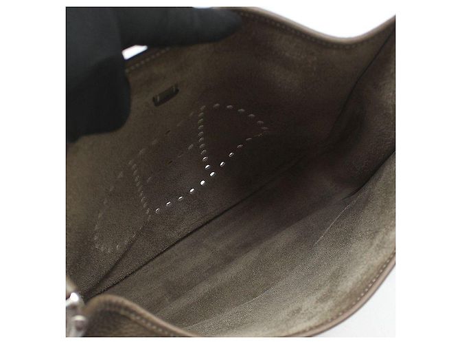 Hermès Borsa a tracolla Evelyne PM Marrone - vista 10