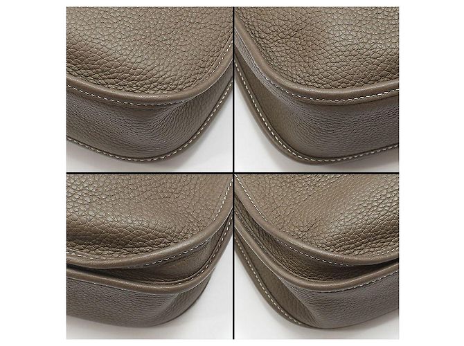 Hermès Borsa a tracolla Evelyne PM Marrone - vista 12
