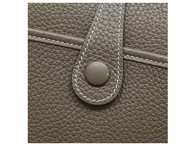 Hermès Borsa a tracolla Evelyne PM Marrone - vista 9
