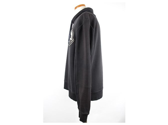 Moncler Sweatshirt mit hohem Kragen und großem Logo XL Schwarz - Ansicht 3