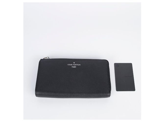 Louis Vuitton Portafoglio lungo Comète in pelle di vitello nera Nero - vista 17