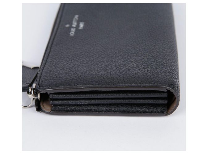 Louis Vuitton Portafoglio lungo Comète in pelle di vitello nera Nero - vista 9