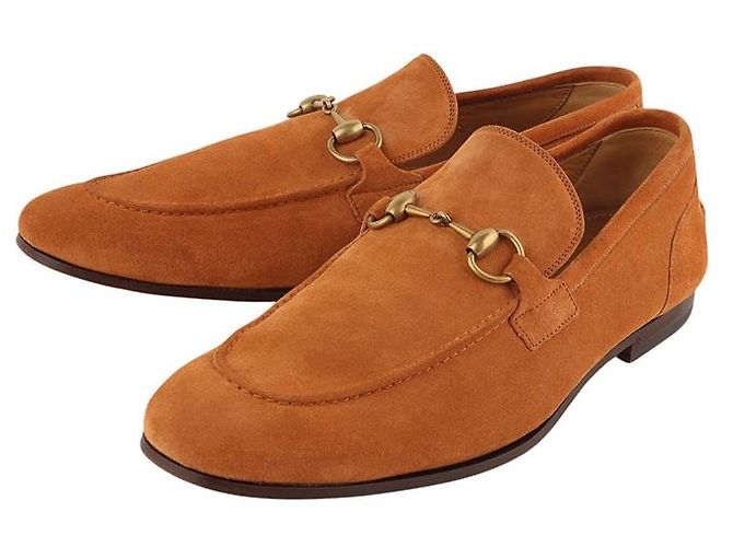 Gucci Jordan Horsebit Wildleder Loafer Größe Orange - Ansicht 3
