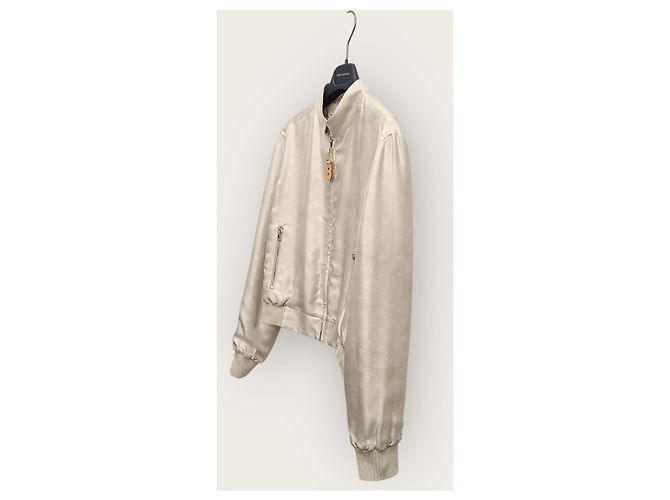 Louis Vuitton Dragon Reversibler Bomber mit Monogramm-Print Weiß - Ansicht 2
