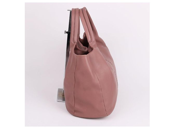 Tod's Große Logo-Tote-Bag aus hellrosa Leder Pink - Ansicht 4