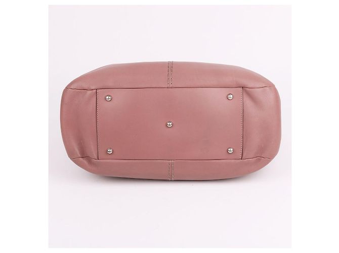 Tod's Große Logo-Tote-Bag aus hellrosa Leder Pink - Ansicht 7