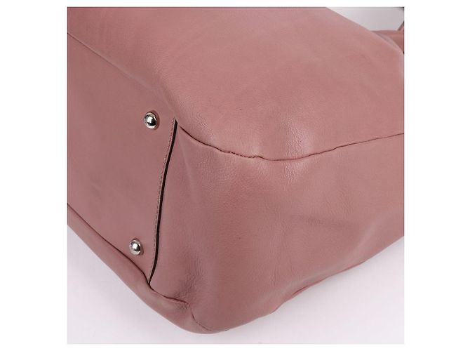 Tod's Große Logo-Tote-Bag aus hellrosa Leder Pink - Ansicht 9