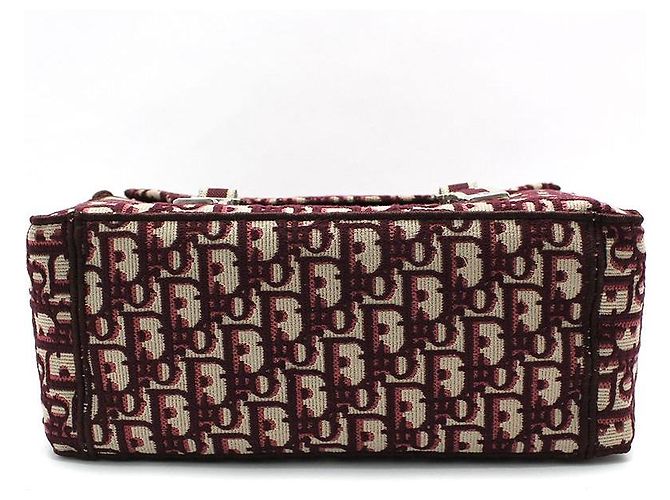 Dior Borsa a tracolla messenger Burgundy Oblique Rosso - vista 5