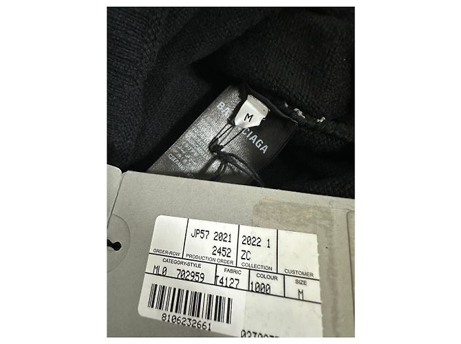 Balenciaga All-over-Logo-Kaschmirstrick Silber - Ansicht 6