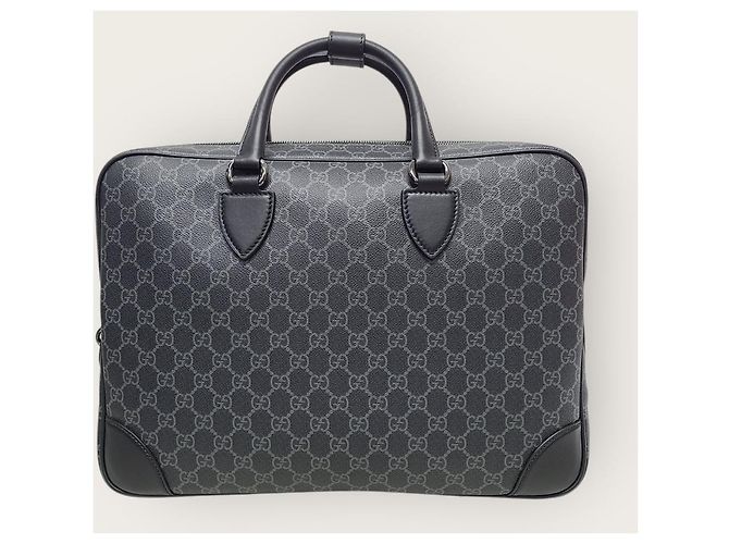 Gucci Valigetta Media Nera con Logo GG Nero - vista 5