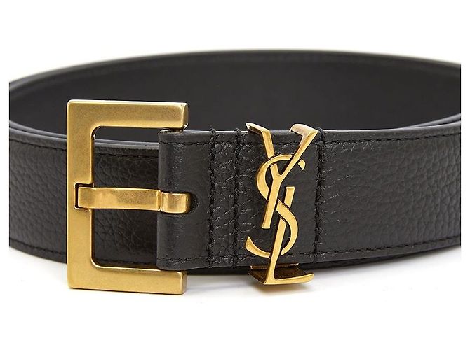 Saint Laurent Cintura Monogram da uomo Nero - vista 6