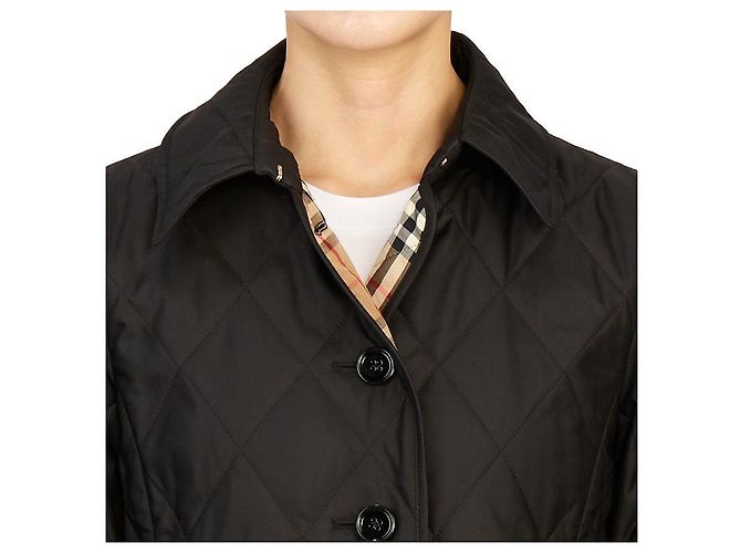 Burberry Jaqueta acolchoada com padrão de diamante para mulher FERNLEIGH Preto - vista 10