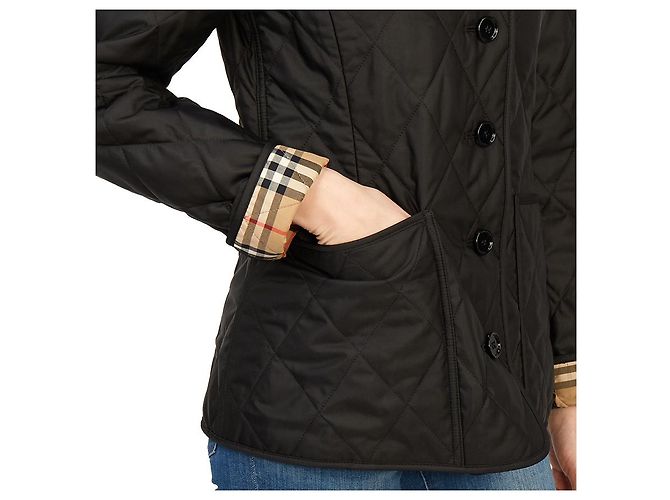 Burberry Jaqueta acolchoada com padrão de diamante para mulher FERNLEIGH Preto - vista 15