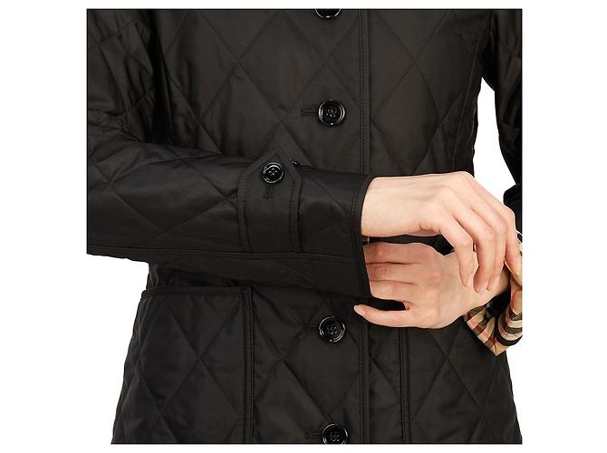 Burberry Jaqueta acolchoada com padrão de diamante para mulher FERNLEIGH Preto - vista 16