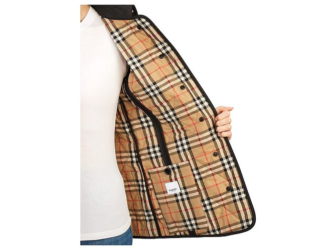 Burberry Jaqueta acolchoada com padrão de diamante para mulher FERNLEIGH Preto - vista 17