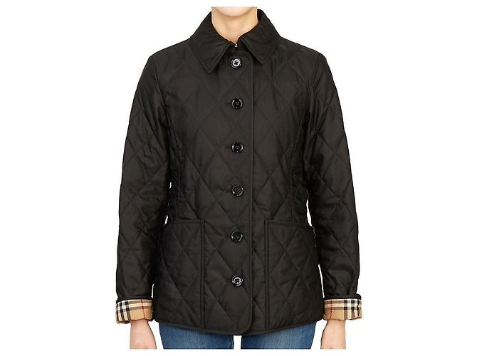 Burberry Jaqueta acolchoada com padrão de diamante para mulher FERNLEIGH Preto - vista 2