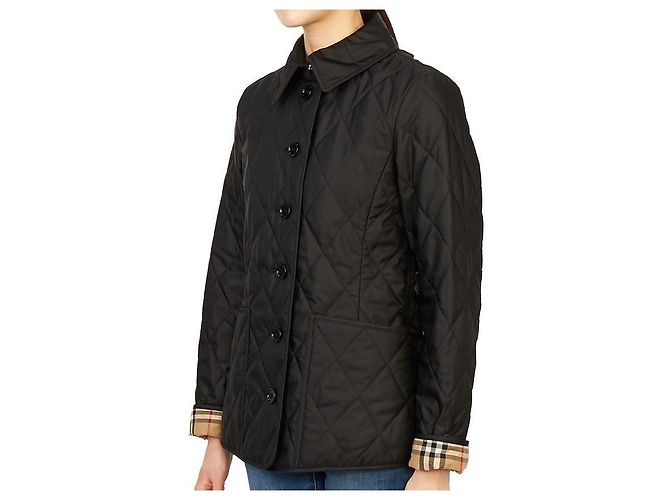 Burberry Jaqueta acolchoada com padrão de diamante para mulher FERNLEIGH Preto - vista 4