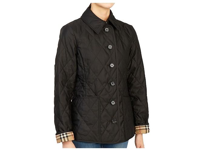 Burberry Jaqueta acolchoada com padrão de diamante para mulher FERNLEIGH Preto - vista 5
