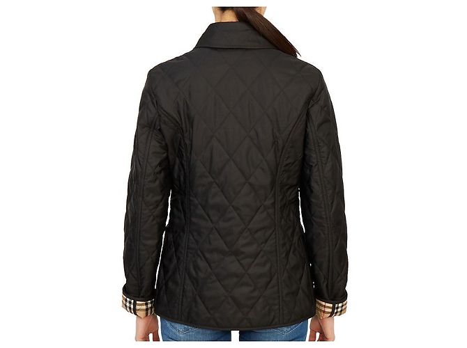 Burberry Jaqueta acolchoada com padrão de diamante para mulher FERNLEIGH Preto - vista 6