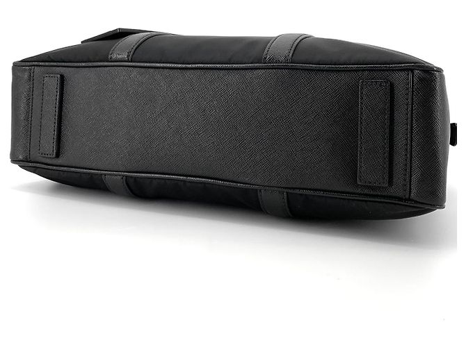 Prada Valigetta Tote in Re-Nylon Saffiano Nero - vista 6