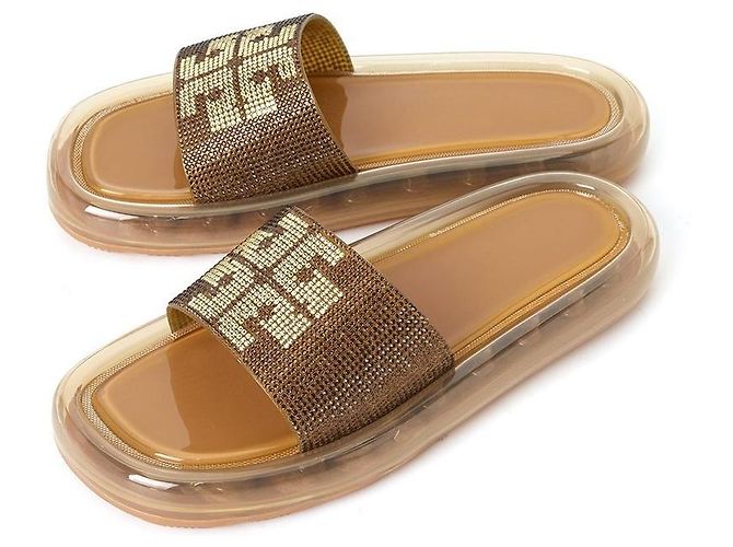 Tory Burch Crystal Bubble Jelly Slipper Orange - Ansicht 2