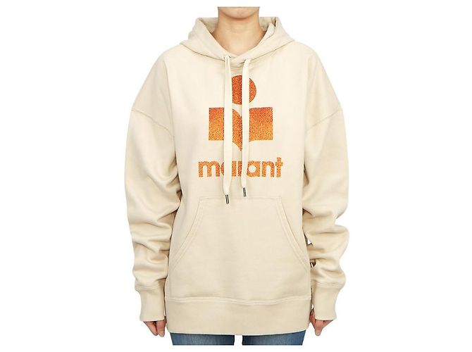 Isabel Marant Mansell Fleece-Kapuzenpullover für Damen ECBE Weiß - Ansicht 2