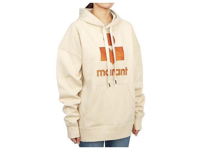 Isabel Marant Mansell Fleece-Kapuzenpullover für Damen ECBE Weiß - Ansicht 4
