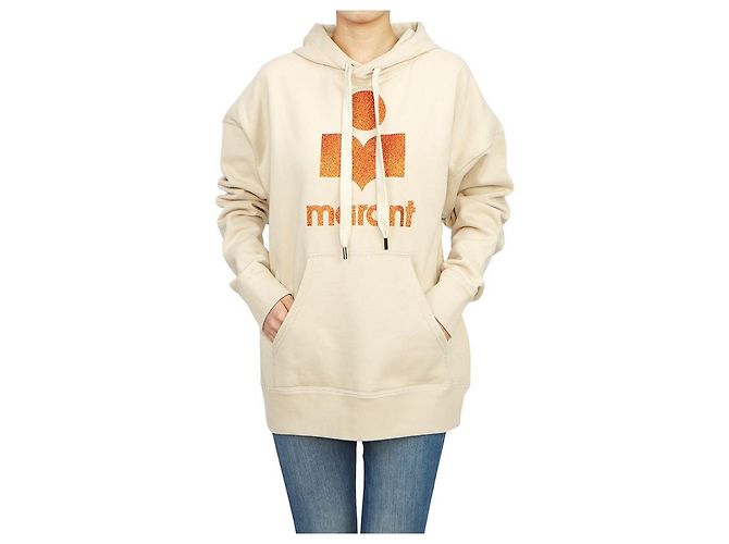 Isabel Marant Mansell Fleece-Kapuzenpullover für Damen ECBE Weiß - Ansicht 6