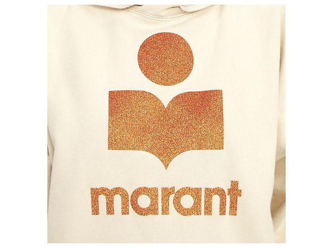 Isabel Marant Mansell Fleece-Kapuzenpullover für Damen ECBE Weiß - Ansicht 9