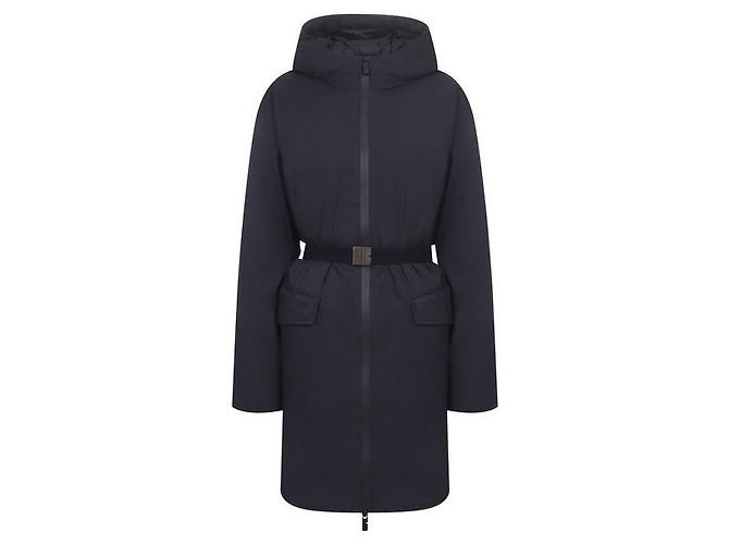 Burberry Abrigo de nylon de longitud media con capucha Negro - vista 4