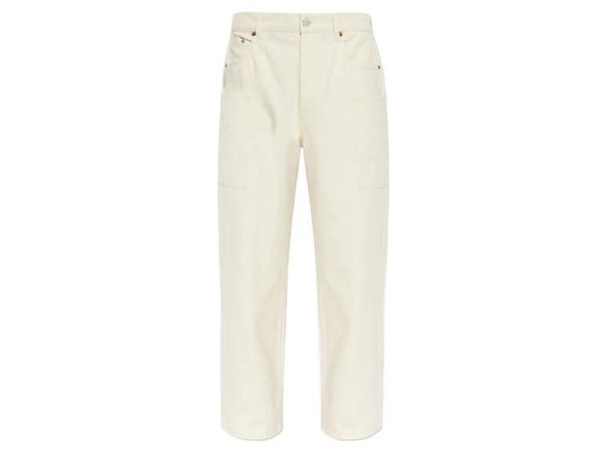 Kenzo Jeans cargo Monkey Fit in denim giapponese Blu - vista 4