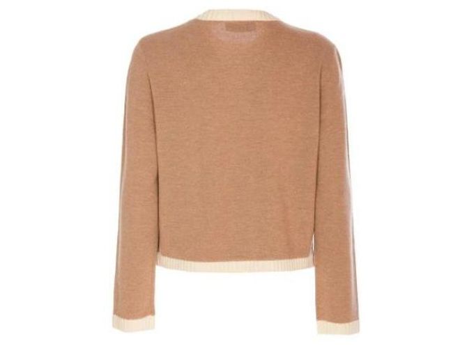 Tory Burch Cardigan Kendra com acabamento em lã grossa - vista 5