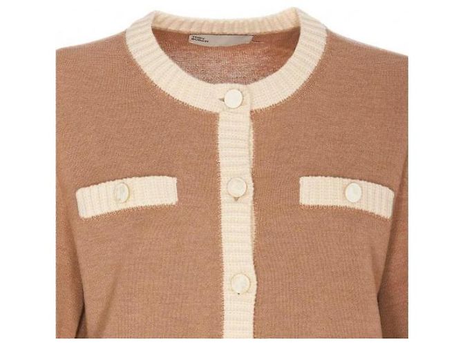 Tory Burch Cardigan Kendra com acabamento em lã grossa - vista 7
