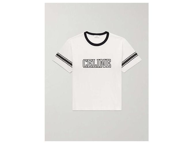 Céline Camiseta Loose TRIOMPHE em jersey de algodão - vista 4