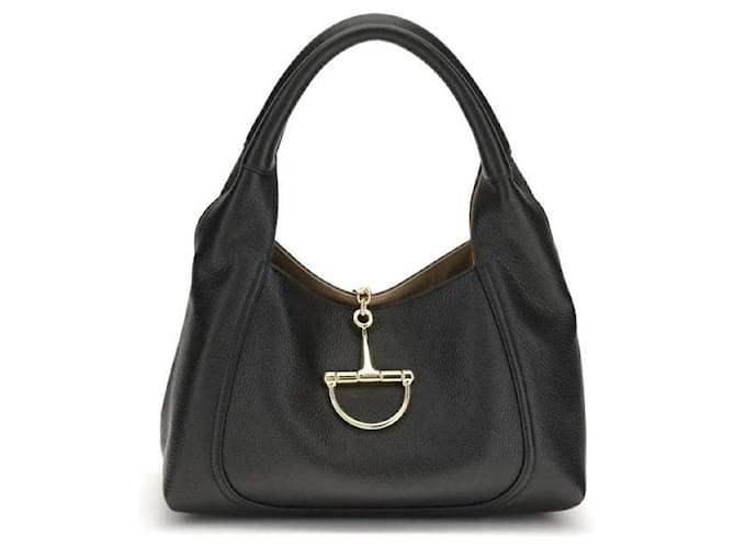 Gucci Borsa a Spalla Soft Bit Nero - vista 4