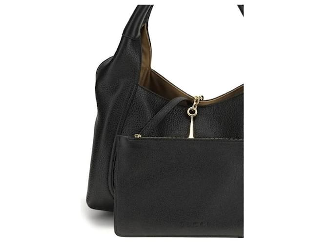 Gucci Borsa a Spalla Soft Bit Nero - vista 7