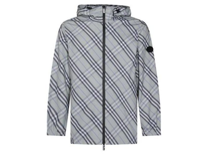 Burberry Leichte Check-Jacke Grün - Ansicht 4