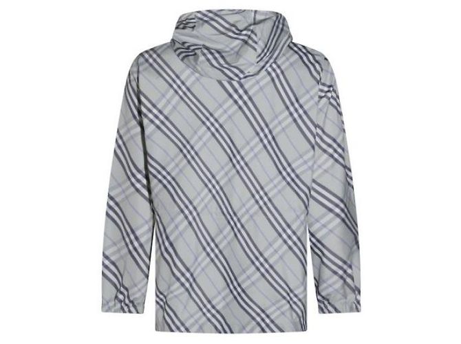 Burberry Leichte Check-Jacke Grün - Ansicht 6