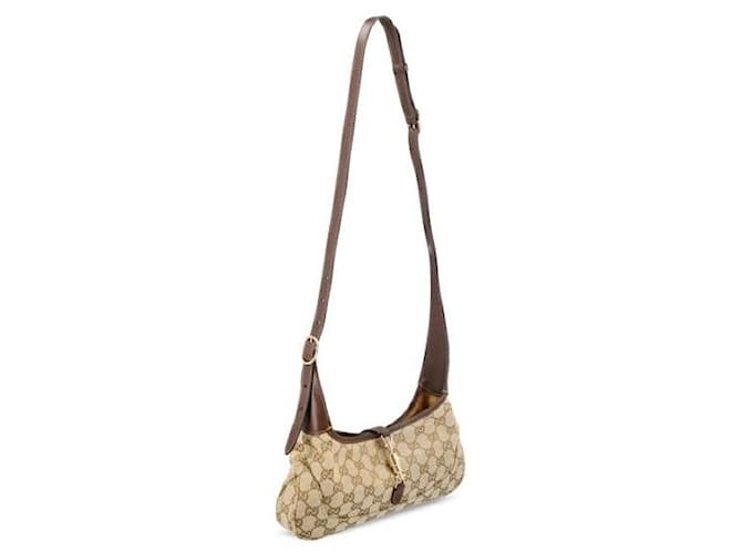 Gucci Borsa a Spalla Jackie Slim Medium Marrone - vista 6