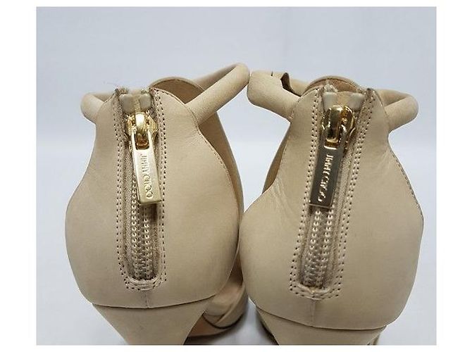 Jimmy Choo Décolleté in nubuck scamosciato beige da donna Marrone - vista 7