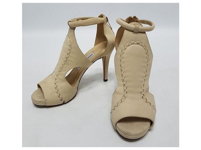 Jimmy Choo Décolleté in nubuck scamosciato beige da donna Marrone - vista 9