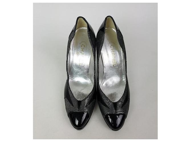 2.55 Chanel Décolleté da donna Nero - vista 3