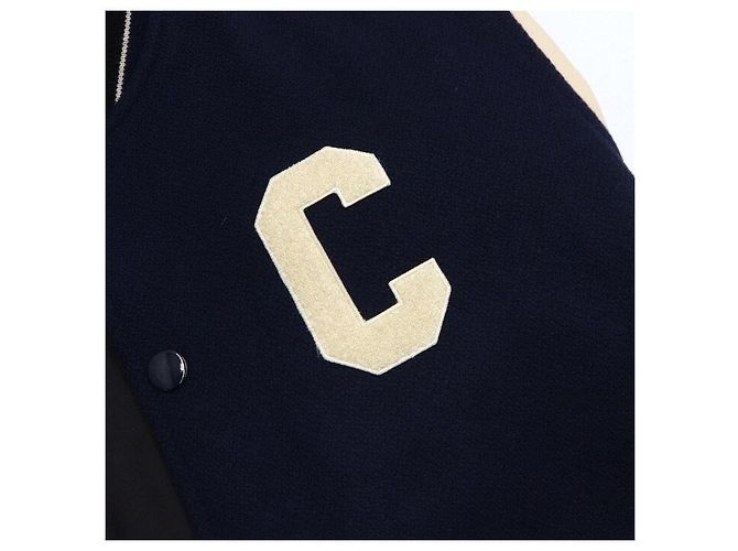 Céline Textured Wool Pad Men's Teddy Varsity Jacket - view 6