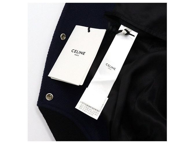 Céline Textured Wool Pad Men's Teddy Varsity Jacket - view 7