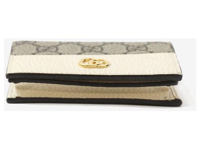 Gucci Portacarte GG Marmont Beige Marrone - vista 4