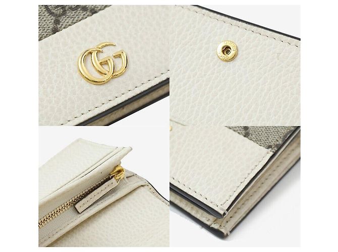 Gucci Portacarte GG Marmont Beige Marrone - vista 7